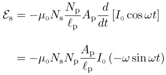 Faraday's Law w/ time derivative taken